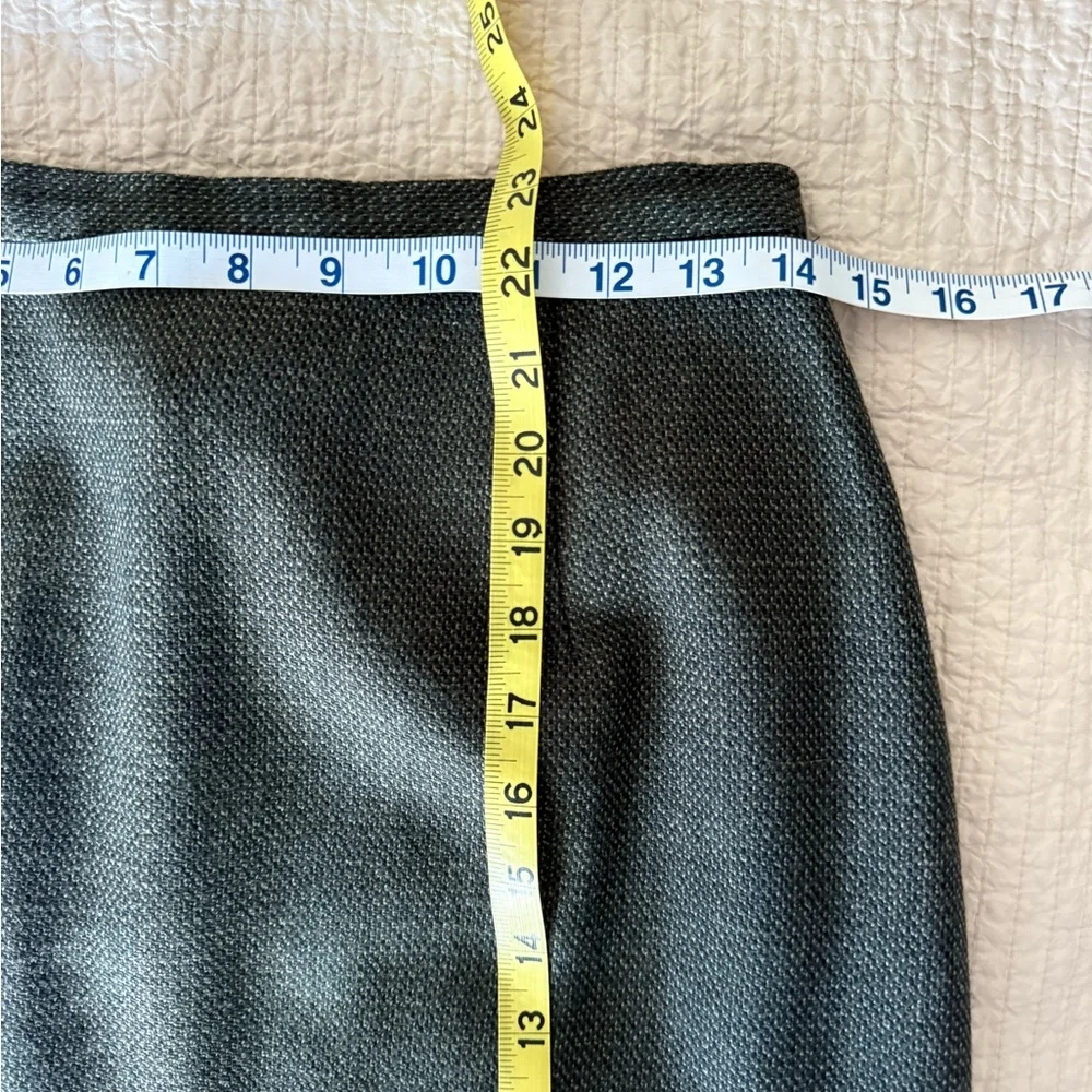 Valerie Stevens‎ Classic Brown 100% Wool Tweed Lined Pencil Skirt Size 8